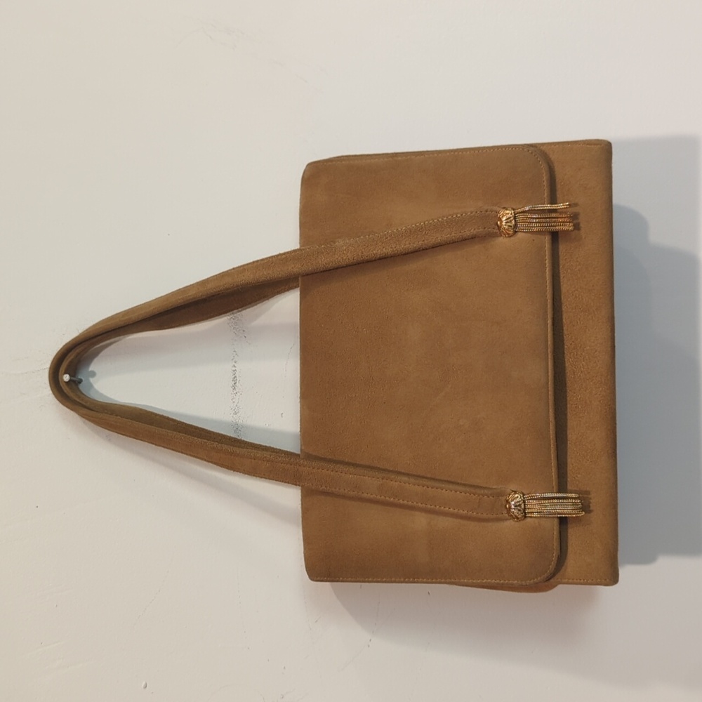 Vintage Tan Suede Women's Bag